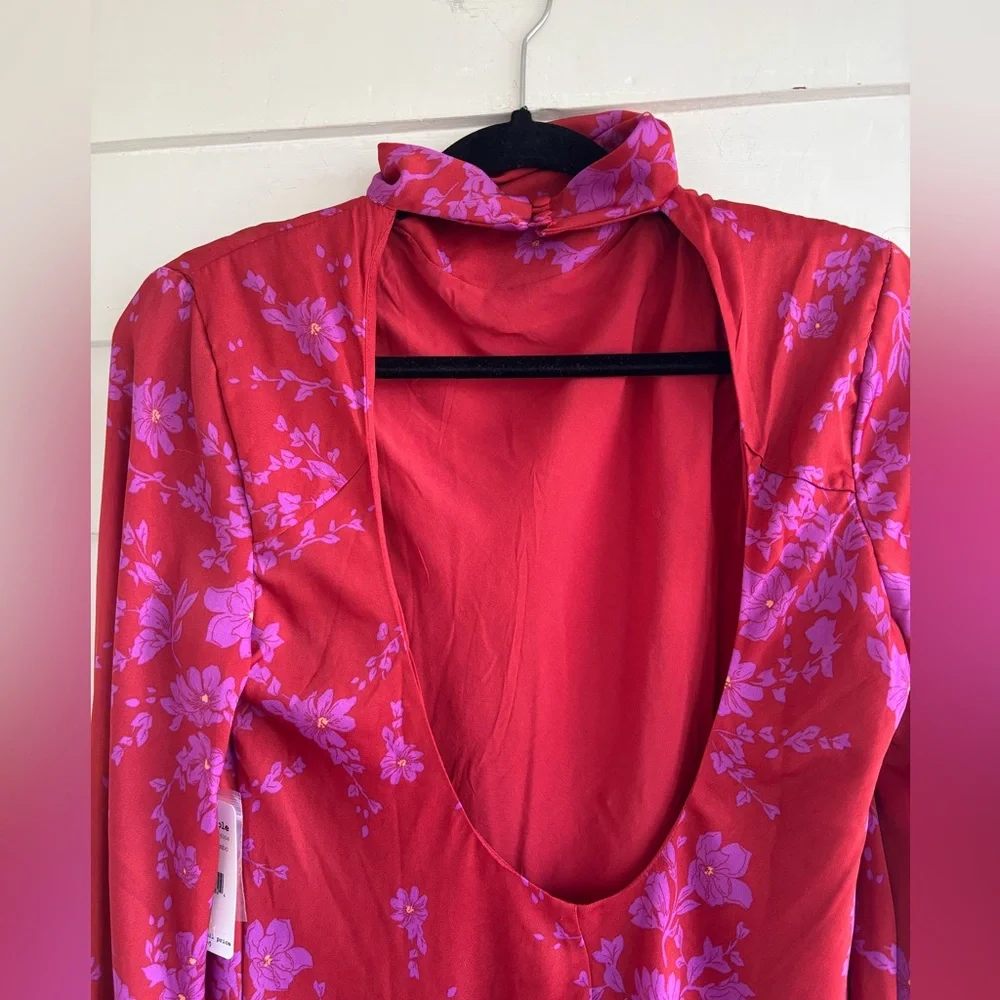 Free People Aries Romantic Combo Floral Mini Dress Size Medium NWT - Picture 11 of 15